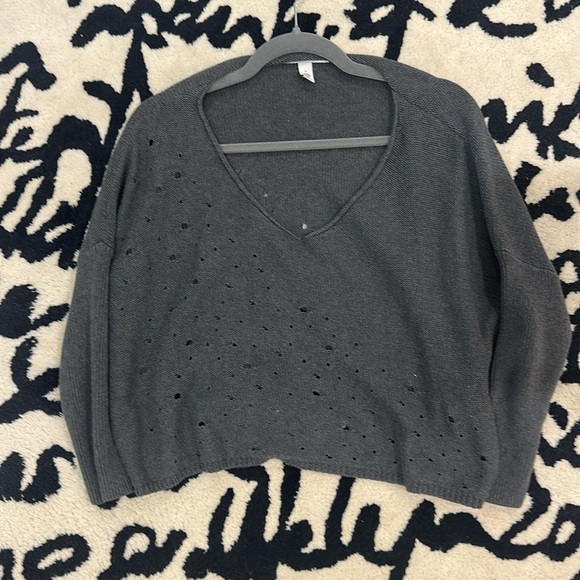 Cotton by autumn Cashmere woman’s cropped sweater size small - Picture 2 of 10